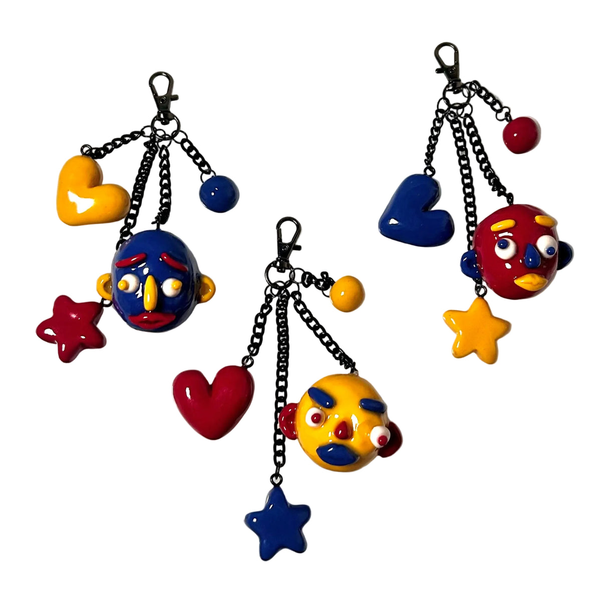 Red Head Bag Charm