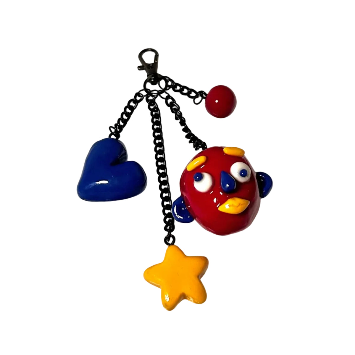 Red Head Bag Charm