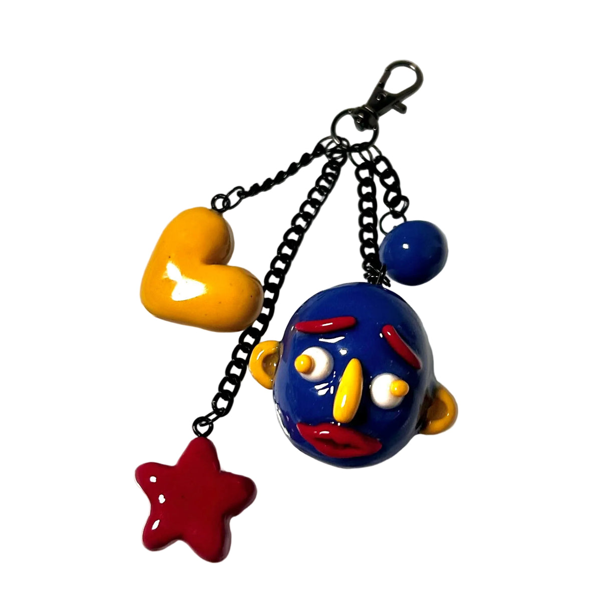 Blue Head Bag Charm