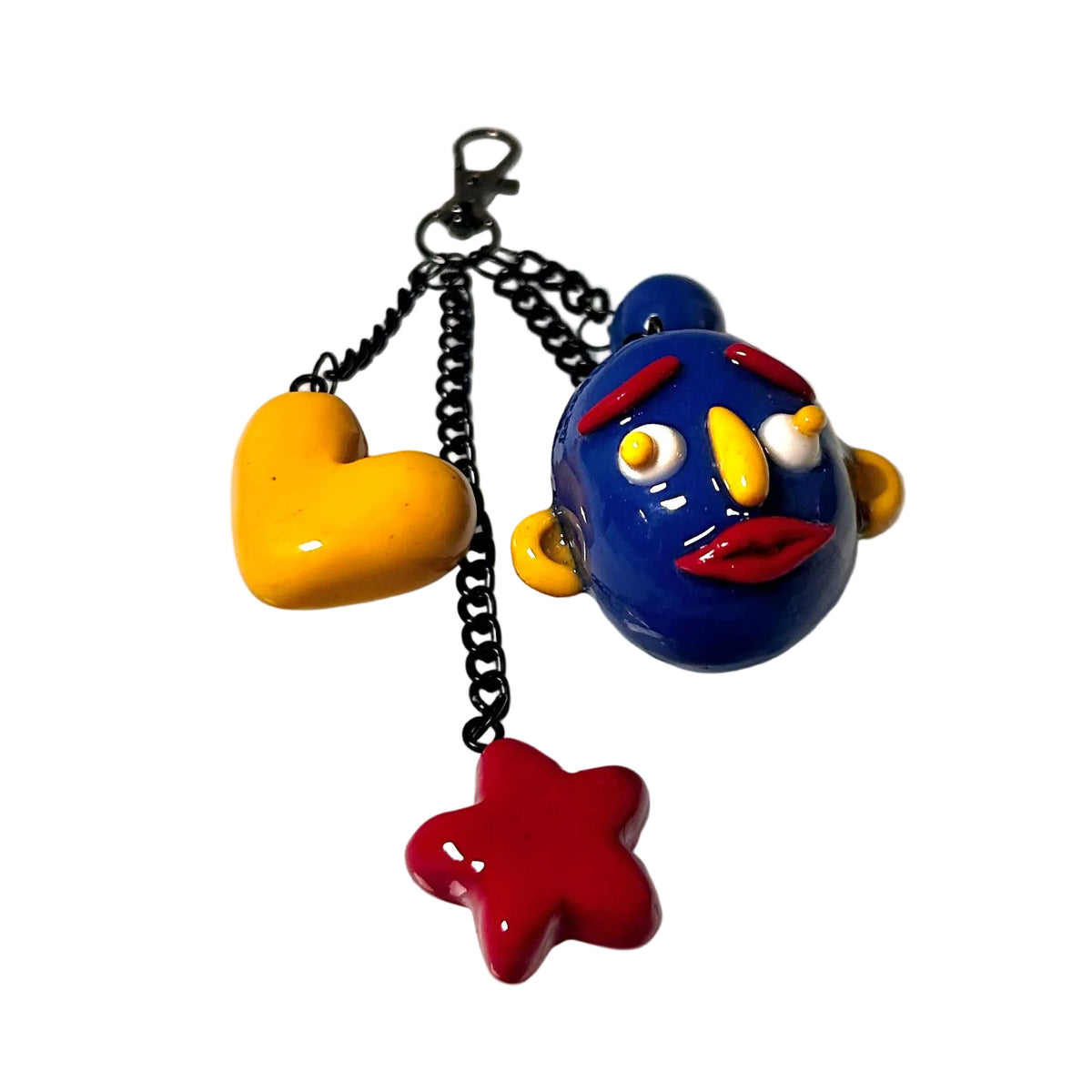 Blue Head Bag Charm