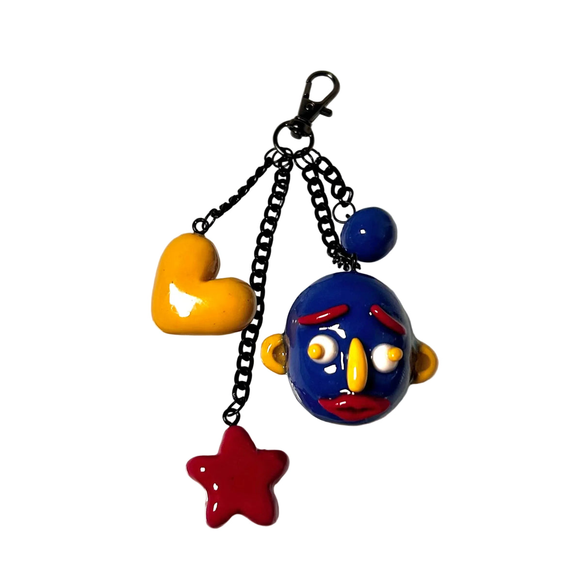 Blue Head Bag Charm