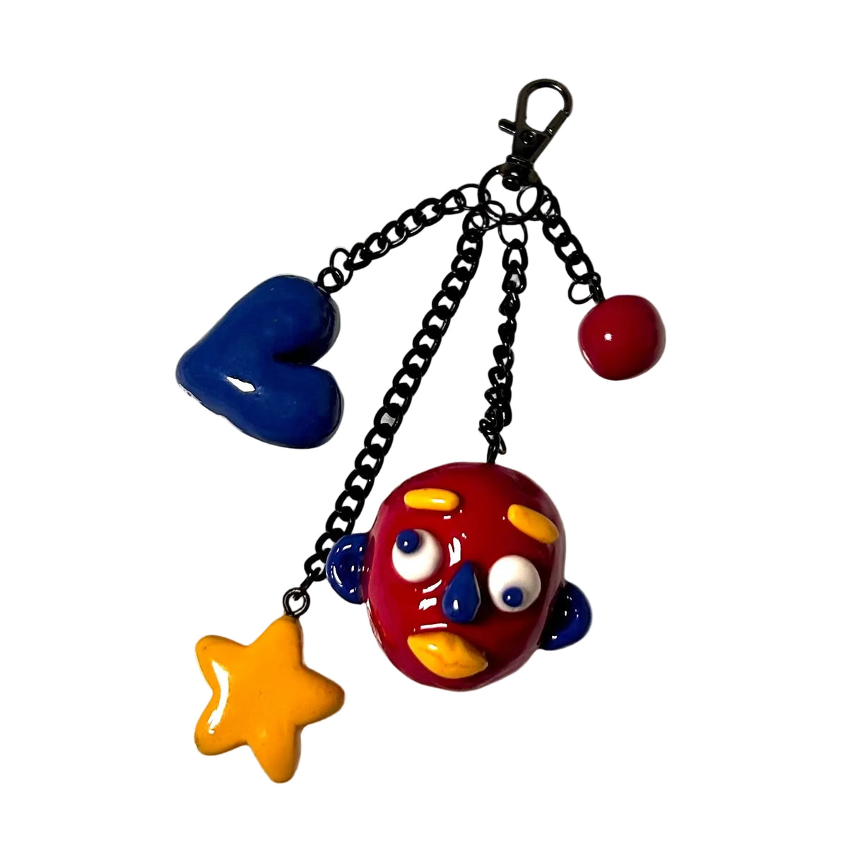 Red Head Bag Charm