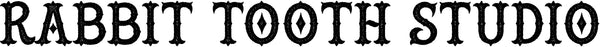 Black text 'RABBIT TOOTH STUDIO' on a white background